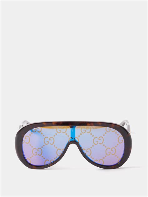 gucci oversized acetate sunglasses|Gucci 60mm aviator sunglasses.